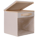 Ver imagem 1 de Caixa Porta Brinquedos - com Visor e Tampa Fixa - Bege