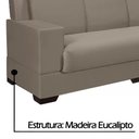 Ver imagem 5 de Sofá 3 Lugares Suede Capuccino Tokio D23 Silvaflex com 188X80X91