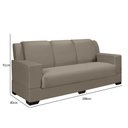 Ver imagem 6 de Sofá 3 Lugares Suede Capuccino Tokio D23 Silvaflex com 188X80X91