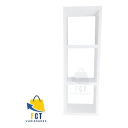 Nicho Triplo Organizador Mdf Ambientes Diversos Decorativo - 6