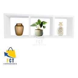 Nicho Triplo Organizador Mdf Ambientes Diversos Decorativo - 3