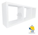 Ver imagem 5 de Nicho Triplo Organizador Mdf Ambientes Diversos Decorativo