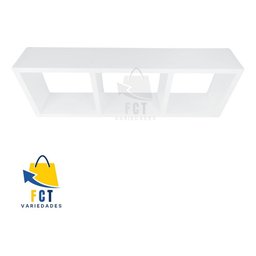 Nicho Triplo Organizador Mdf Ambientes Diversos Decorativo - 2