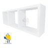 Nicho Triplo Organizador Mdf Ambientes Diversos Decorativo - 7