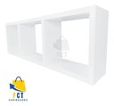Ver imagem 7 de Nicho Triplo Organizador Mdf Ambientes Diversos Decorativo