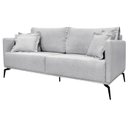 Ver imagem 1 de Sofa Liv 3 Lugares 200cm Pes Aço Linho 233 Grigio Ezz