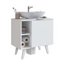 Ver imagem 3 de Gabinete de Coluna para Banheiro 01 Porta Silm Nova Móbile sem Cuba Branco