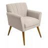 Poltrona Decorativa Cecília - Bege - Ecotec Decor - 1