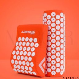 Tapete e Travesseiro Acupress Brasil: Kit de Relaxamento em Casa "laranja" - 1