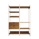 Ver imagem 2 de Dois Modulo para Closet Industrial Ferro Branco Tampo Amêndoa