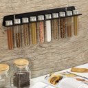 Ver imagem 1 de Suporte Porta Temperos com 10 Tubetes de Parede - Aço-Preto