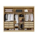 Ver imagem 5 de Guarda-Roupa Casal 100% MDF com Espelhos 6 Portas e 6 Gavetas 274cm Multimóveis Madeirado
