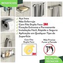 Ver imagem 4 de Kit Acessórios para Banheiro Inox Adesivo 7pçs Elg