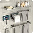 Ver imagem 1 de Kit Acessórios para Banheiro Inox Adesivo 7pçs Elg