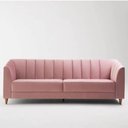 Ver imagem 1 de Sofá 2 Lugares 1,80m, Veludo Rose - Ros001:rose