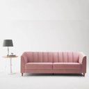 Ver imagem 3 de Sofá 2 Lugares 1,80m, Veludo Rose - Ros001:rose