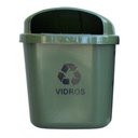 Ver imagem 5 de Cesto Individual Coleta Seletiva 40 L Para Poste Ou Parede:Amarelo