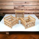 Ver imagem 4 de Cachepot de Madeira P/ Orquídea 20x20x14 + Haste - 10 Unid. Madeira