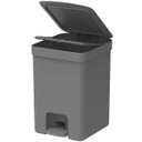 Ver imagem 6 de Lixeira de Pedal OU Cesto de Lixo para Cozinha Escritório Linha Trium 12 Litros Chumbo