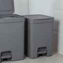 Ver imagem 7 de Lixeira de Pedal OU Cesto de Lixo para Cozinha Escritório Linha Trium 12 Litros Chumbo