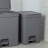 Lixeira de Pedal OU Cesto de Lixo para Cozinha Escritório Linha Trium 12 Litros Chumbo - 7