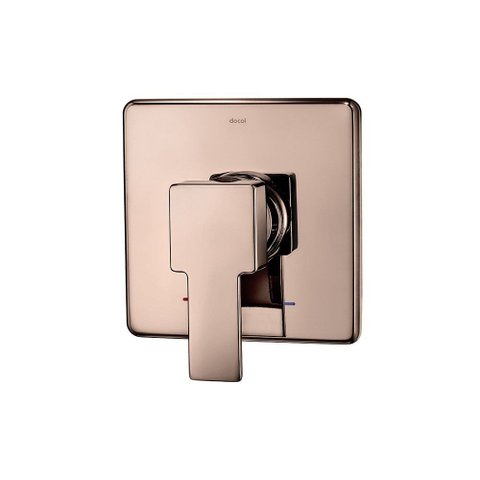 Acabamento Monocomando para Chuveiro Docol Edge 90008500030 3/4" Cobre Polido
