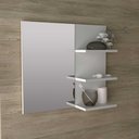 Ver imagem 6 de Conjunto Kit para banheiro 60cm com Gabinete espelheira e cuba CJ43018-107 Móvel na Caixa Branco