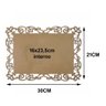 Kit com 6 Molduras em Mdf Retangular Lisa Arabescos Tamanho:30x21cm Cod:kitplm010 - 2