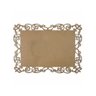 Kit com 6 Molduras em Mdf Retangular Lisa Arabescos Tamanho:30x21cm Cod:kitplm010 - 1