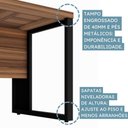 Ver mais imagens de Mesa Escrivaninha em L Diretor 150x180cm 3 Gavetas 1 Porta SAT1817 - Gebb Work
