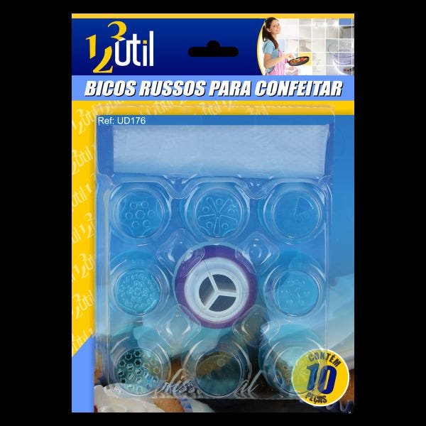 Bico Russo 8 Pçs Jogo Para Confeitar Bolos Tortas E Doces