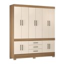Ver imagem 2 de Guarda Roupa Roupeiro Casal 83530 10 Portas 03 Gavetas New Murano Amendola Off White Demóbile