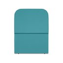 Ver imagem 1 de Cabeceira Estofada Solteiro Alana 90cm Suede Azul Turquesa