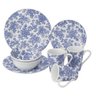 Aparelho de Jantar em Melamina Resistente 16 Pçs Azul Quanhe - 1