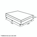 Ver imagem 3 de Saia Box Fit Cama Queen Capa com Elástico Malha Helanca Se Ajusta Ao Box 1 Pç:cinza