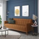 Ver imagem 5 de Sofá Brooks 230 Cm 4 Lugares | Linho Terracota Minha Loja de Móveis