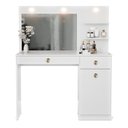 Ver imagem 2 de Penteadeira Camarim Jolie com LED 2 Gavetas e 1 Porta Branco