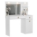 Ver imagem 7 de Penteadeira Camarim Jolie com LED 2 Gavetas e 1 Porta Branco