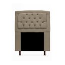 Ver imagem 2 de Kit Cabeceira Geovana + Calçadeira Baú Veneza Solteiro 100cm Suede - Renascer Decor:Bege