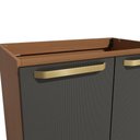 Ver imagem 3 de Balcão de Cozinha Elara T751-Cnprg 2 Portas MDP 80cm Canela-Preto Kappesberg