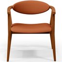 Ver imagem 6 de Kit 02 Poltronas Decorativas Para Sala de Estar Jantar Cecília B04 Tecido Terracota - Lyam Decor