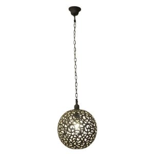Pendente de Metal Indira 42cmx28cm Bella Iluminação