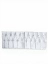 Ver imagem 2 de Cabeceira Cama Box Solteiro Leticia 160cm Suspensa Retangular Branco Courino