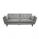 Ver imagem 1 de Sofá de Couro Dallas 3 Lugares Grizzy - Mempra