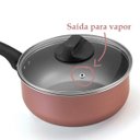 Ver imagem 7 de Conjunto de Panelas 10 Peças Rosê Tampa de Vidro Marpal