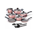 Ver imagem 1 de Conjunto de Panelas 10 Peças Rosê Tampa de Vidro Marpal