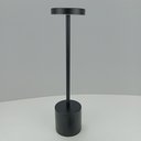 Ver imagem 5 de Luminária de Mesa de Metal Preto 33x8x8cm Abajur Decoração Iluminação Cabeceira