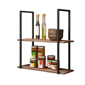 Prateleira Suspensa Estilo Industrial Nicho Cozinha Aurora Demolição - ÉdeCasaMóveis                                                           