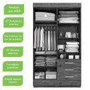 Ver imagem 2 de Guarda-Roupa Solteiro com Espelho 4 Portas 3 Gavetas Débora Acp Móveis
