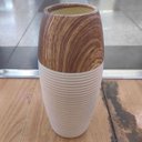 Ver imagem 4 de Vaso Decorativo Enfeite Casa Redondo Home&co Cerâmica 20x12x12cm Marrom